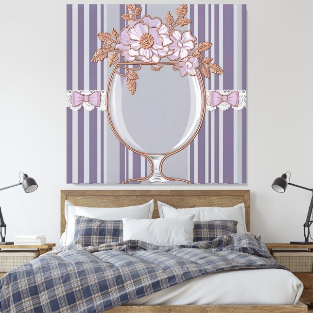 Vintage Lavendelglas  Canvastryck (Insitu (sovrum))