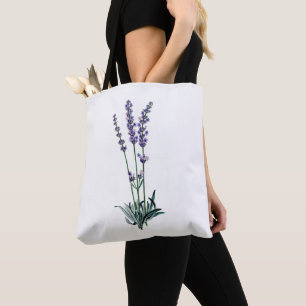 Vintage Lavender Flower Tygkasse