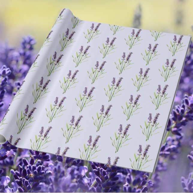 Vintage Lavender mönster- in lavender Presentpapper (Skapare uppladdad)
