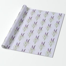 Vintage Lavender mönster Presentpapper