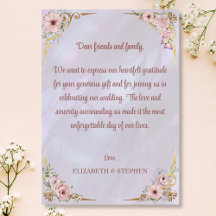 Vintage Lavender Peony - tackkort