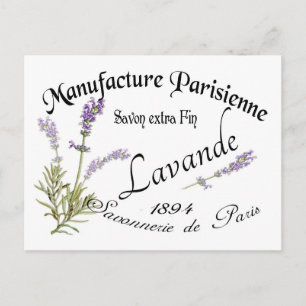 Vintage Lavender Vykort