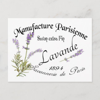 Vintage Lavender Vykort