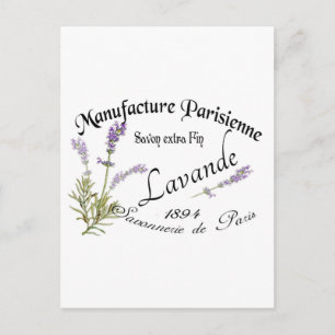 Vintage Lavender Vykort