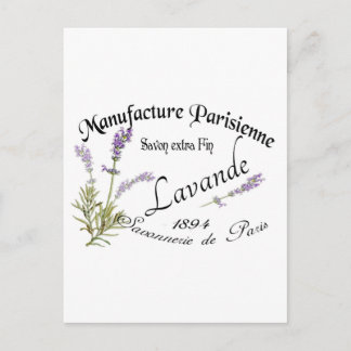 Vintage Lavender Vykort
