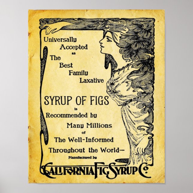 Vintage Laxative Poster (Framsidan)