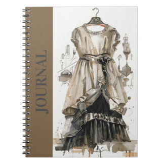 Vintage LBD Little Black Dress Diary Journal Art Anteckningsbok