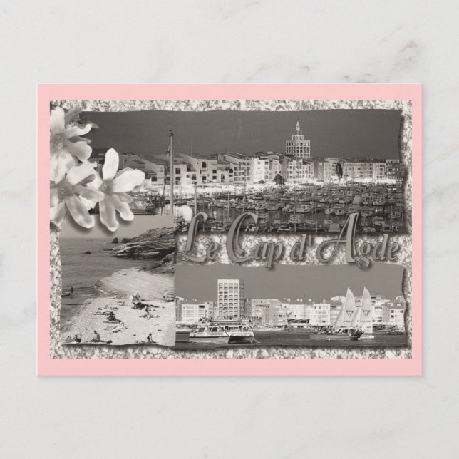 Vintage, Le cap d'Agde Vykort (Framsida)