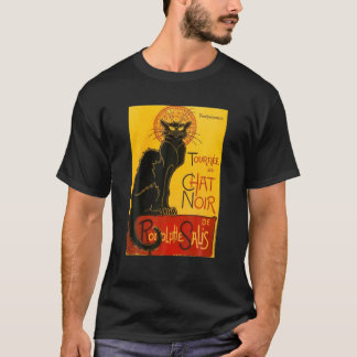 Vintage Le Chatta Noir Black Cat Paris T Shirt