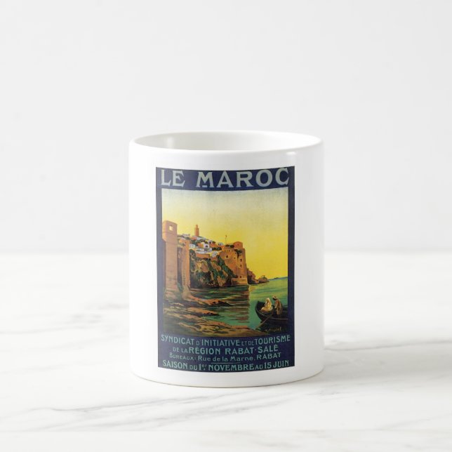 Vintage Le Maroc Marocko Kaffemugg (Center)