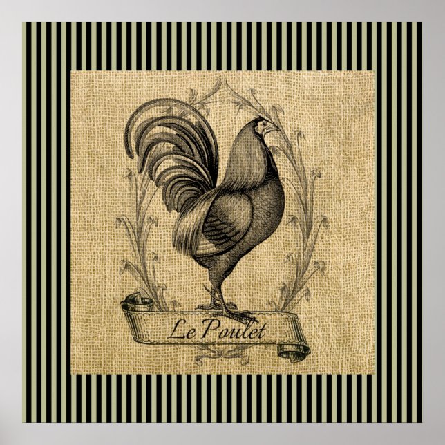 Vintage Le Poulet Poster (Framsidan)