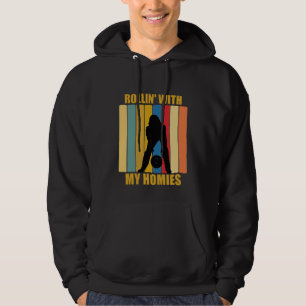 Vintage League Bowlers Rollin med mina hjärnorna 1 Hoodie