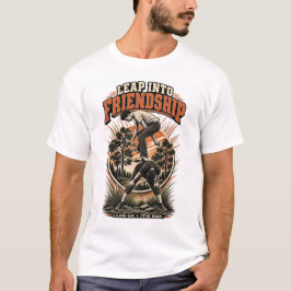 Vintage Leapfrog Klassiskt Barndomsspel Vänskap T Shirt