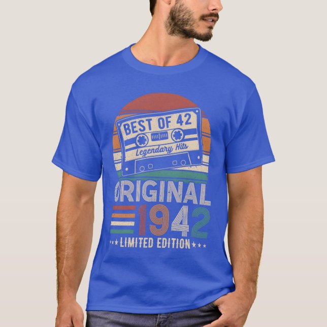 Vintage Legend 1942 gift T Shirt (Framsida)