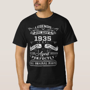 Vintage Legend föddes 1935, 1935 Lycklig Birt T Shirt