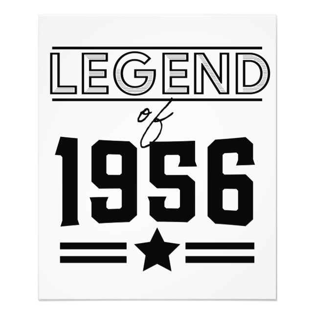 Vintage Legend från 1956 Fototryck (Framsidan)