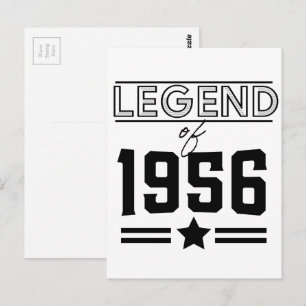 Vintage Legend från 1956 Vykort