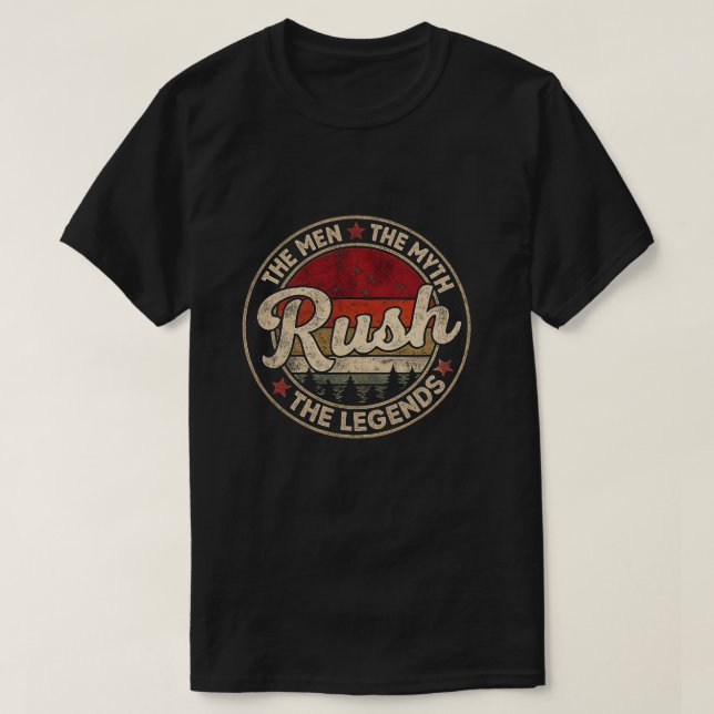 Vintage Legend Mannen Myten Legenderna Retro  T Shirt (Design framsida)