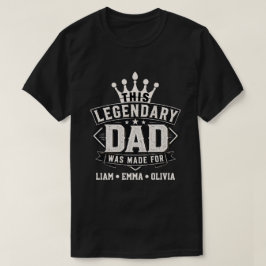 Vintage Legendarisk Pappa Typografi Design T Shirt