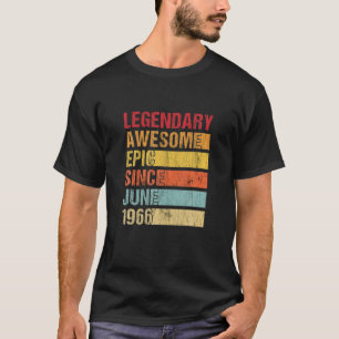 Vintage Legendary Fantastisk Epic sedan juni 1966 T Shirt