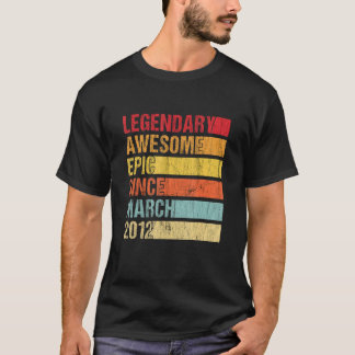 Vintage Legendary Fantastisk Epic sedan mars 2012 T Shirt