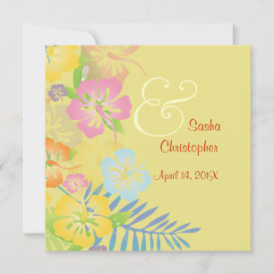 Vintage/Leis/Luau/hibiscusBröllopsinbjudningar Inbjudningar