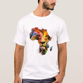 Vintage Lejon i Afrika | Lejona Ansikte | Djurpark T Shirt