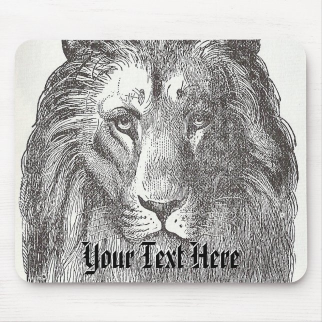 Vintage Lejon Mousepad Musmatta (Framsidan)