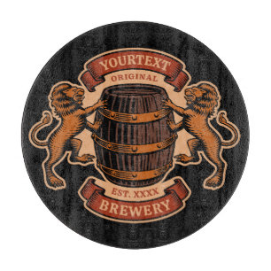 Vintage Lejon Personlig av ekfat Bröstöl