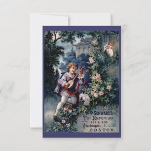 Vintage Leksak Emporium Ad Inbjudningar