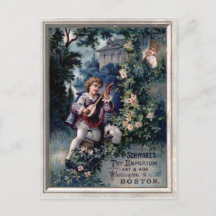 Vintage Leksak Emporium Ad Vykort