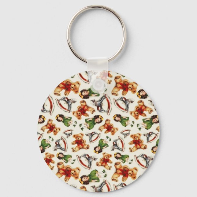 Vintage Leksaker Nyckelring (Framsida)