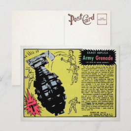 Vintage leksaksgranat annons postkort  vykort