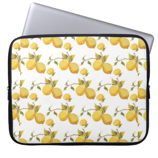 Vintage lemon mönster laptop fodral
