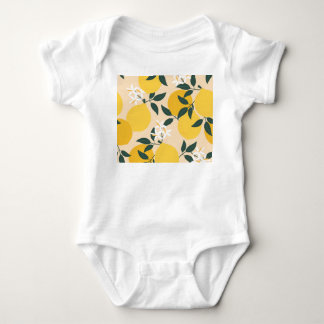 Vintage Lemon: Seamless Fruit Struktur. T Shirt