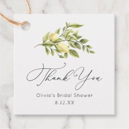 Vintage Lemon - tack för favorittagg Gåvor Etiketter