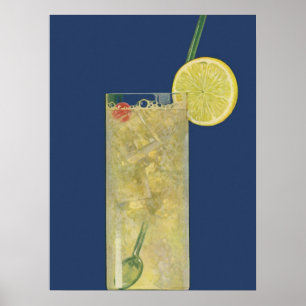 Vintage Lemonad eller Fruktsoda, Drycker Drycker Poster