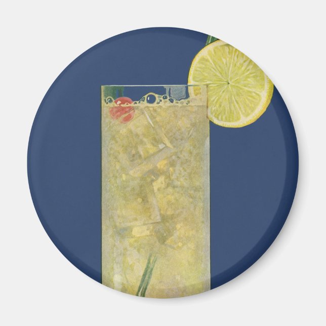 Vintage Lemonade eller Fruit Soda, Drinks Beverage Magnet (Framsidan)