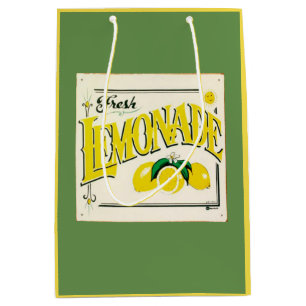 Vintage lemonade tecken citronfrukt gult grren