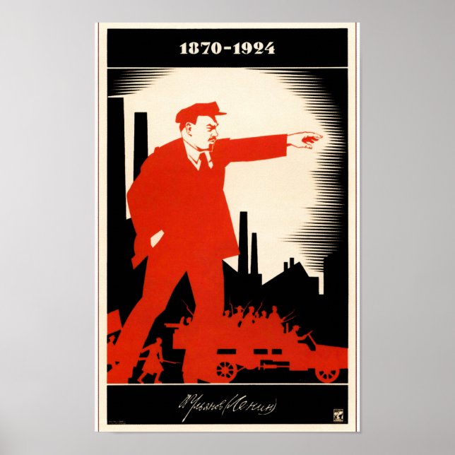 Vintage Lenin Poster (Framsidan)