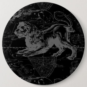 Vintage Leo Constellation MapHevelius 1690 Knapp