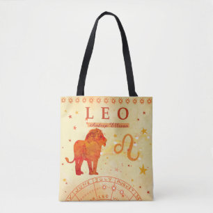Vintage Leo Personlig Zodiac Tygkasse