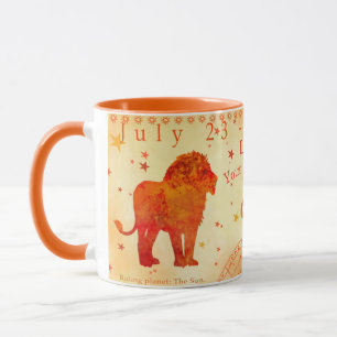 Vintage Leo zodiac-personlig Mugg