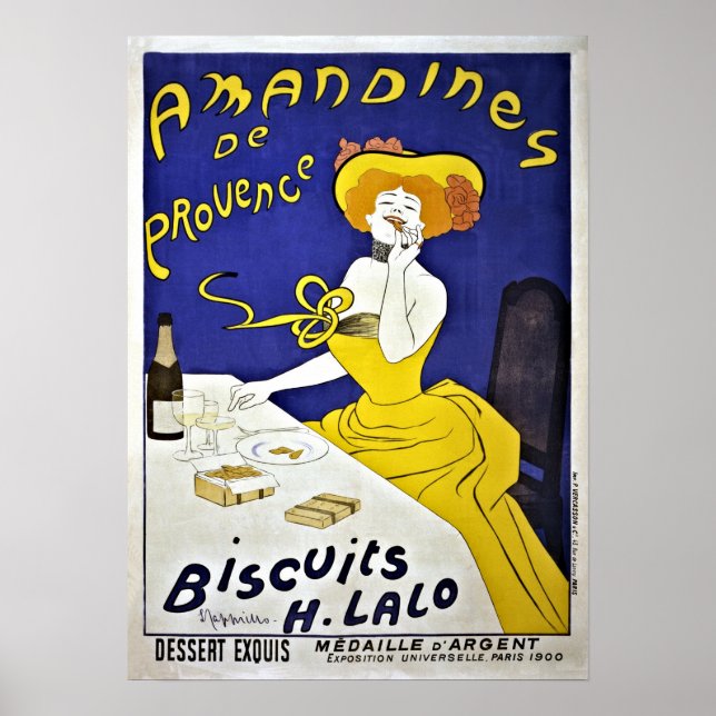 Vintage Leonetto Cappiello cookies och Poster (Framsidan)