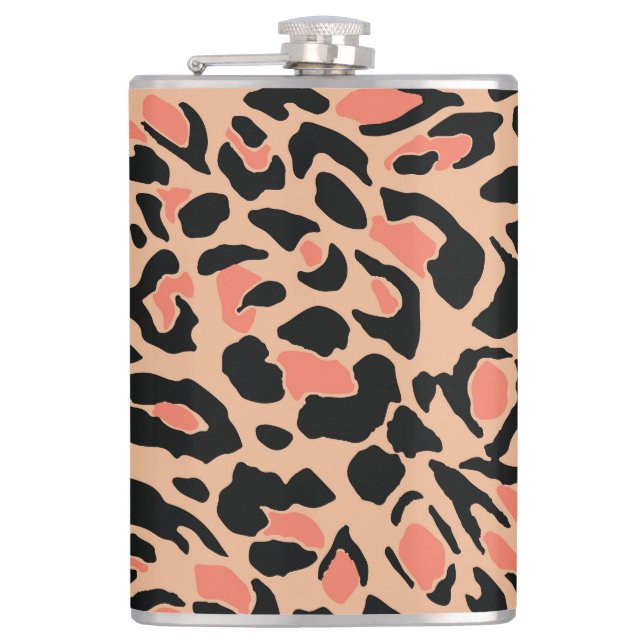 Vintage Leopard Mönster Design Fickplunta (Framsidan)
