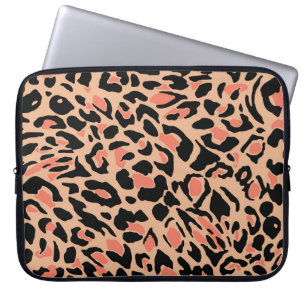 Vintage Leopard Mönster Design Laptop Fodral