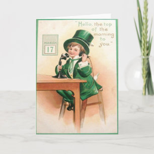 Vintage Leprechaun-St patrick's day Kort