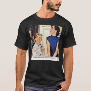 Vintage Lesbisk Illustration-etikett T Shirt