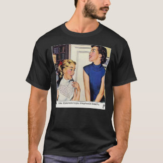 Vintage Lesbisk Illustration-etikett T Shirt