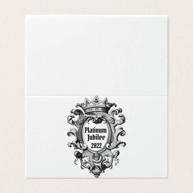 Vintage Leta Platinum Jubilee 2022 Kort (Utsida ovikt)